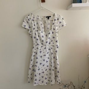 Floral White Dress